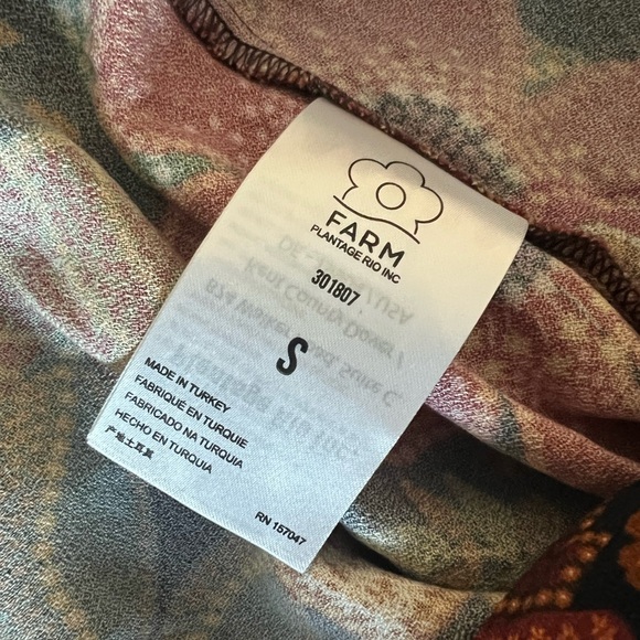 RARE Farm Rio Flowered Leopards Midi - Picture 5 of 8